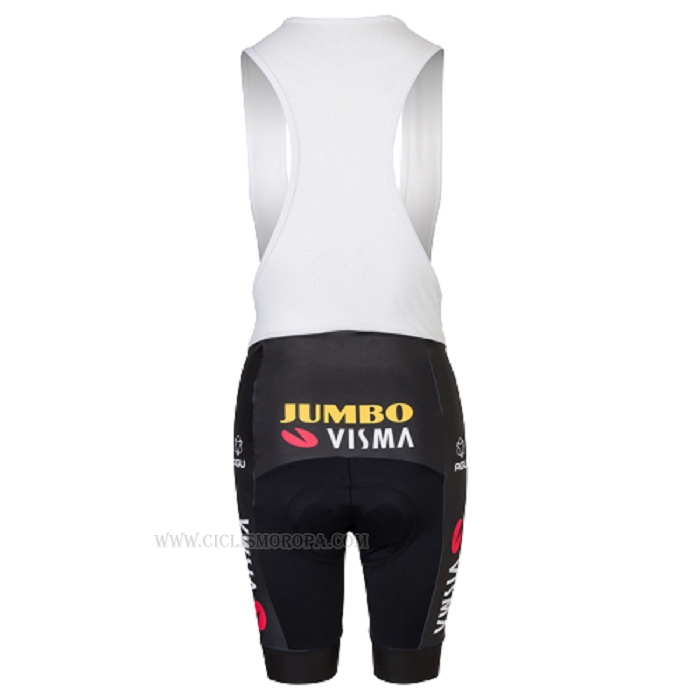 2022 Ropa Ciclismo Jumbo Visma Amarillo Mangas Corta y Culotte Corto